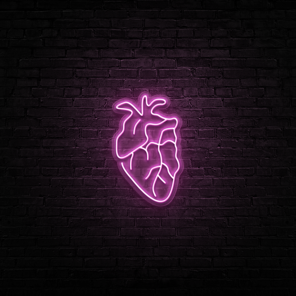 Human heart neon online sign