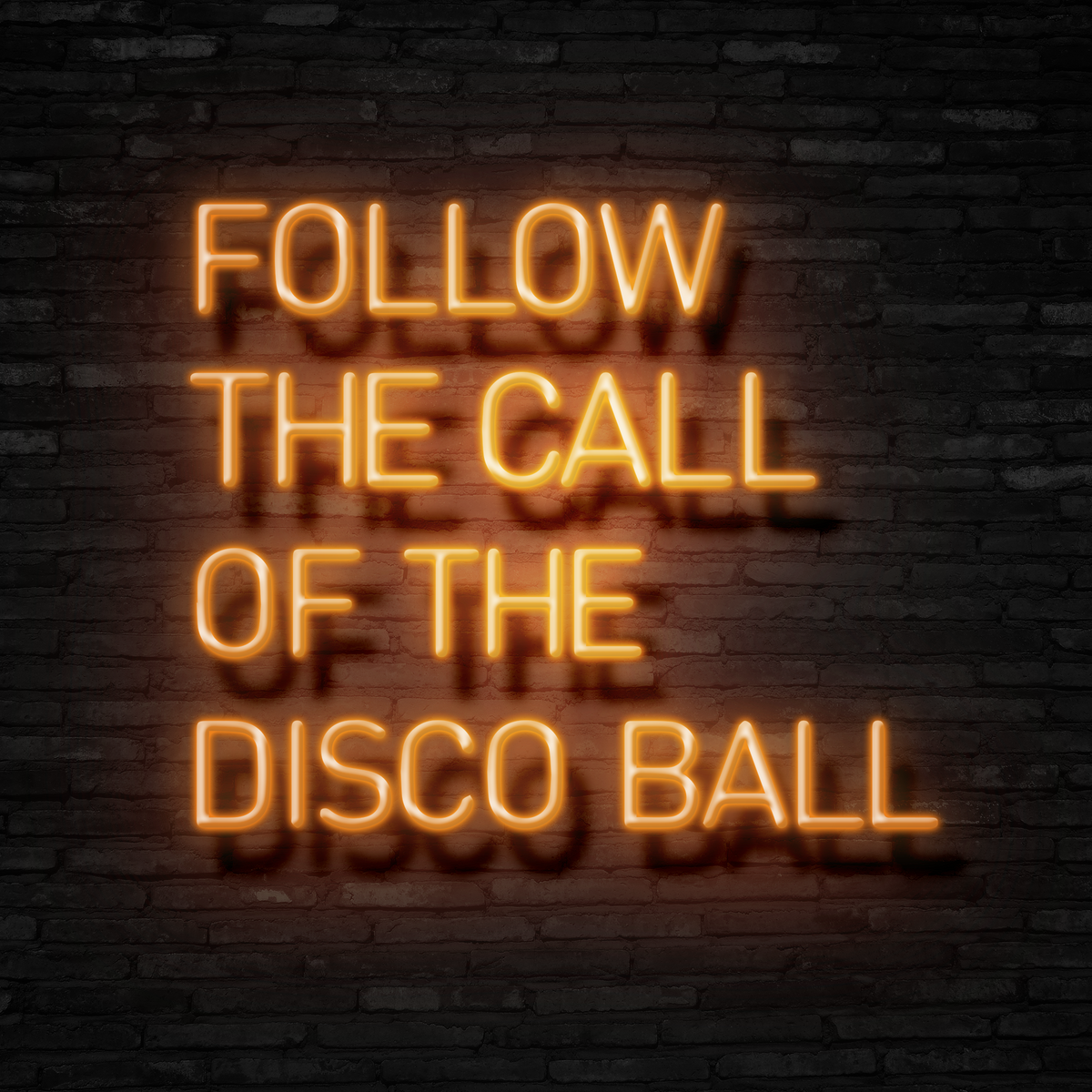 Follow The Call Of The Disco Ball - Neon Sign