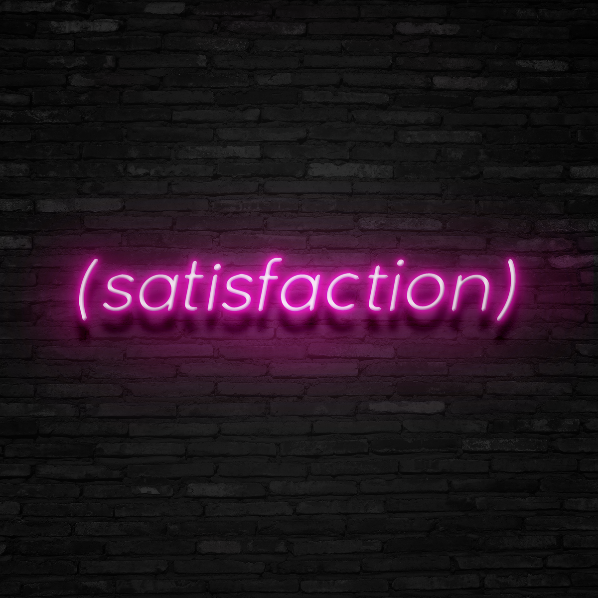 SATISFACTION - Neon Sign