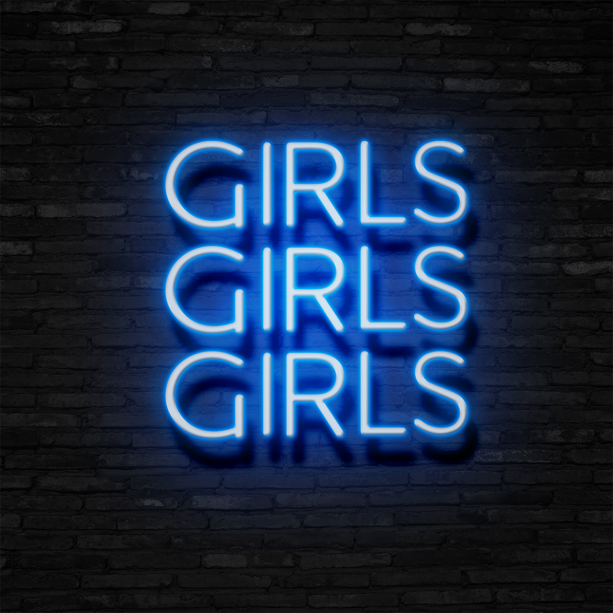 GIRLS GIRLS GIRLS - Neon Sign