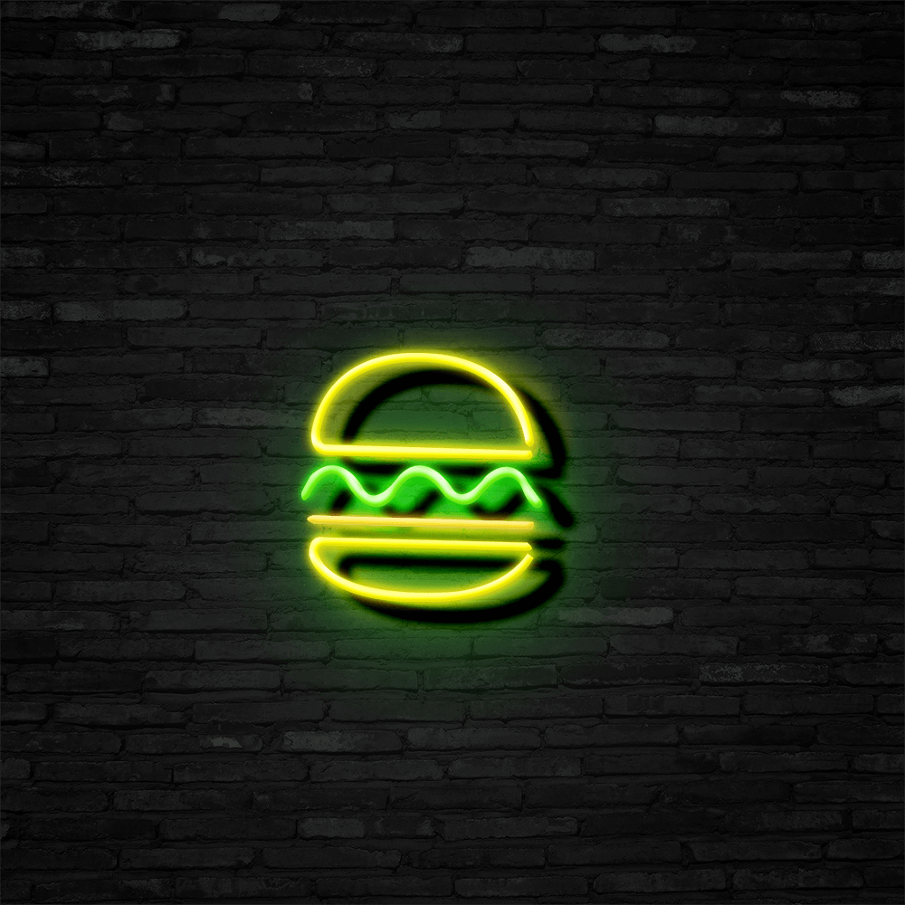 Burger - Neon Sign