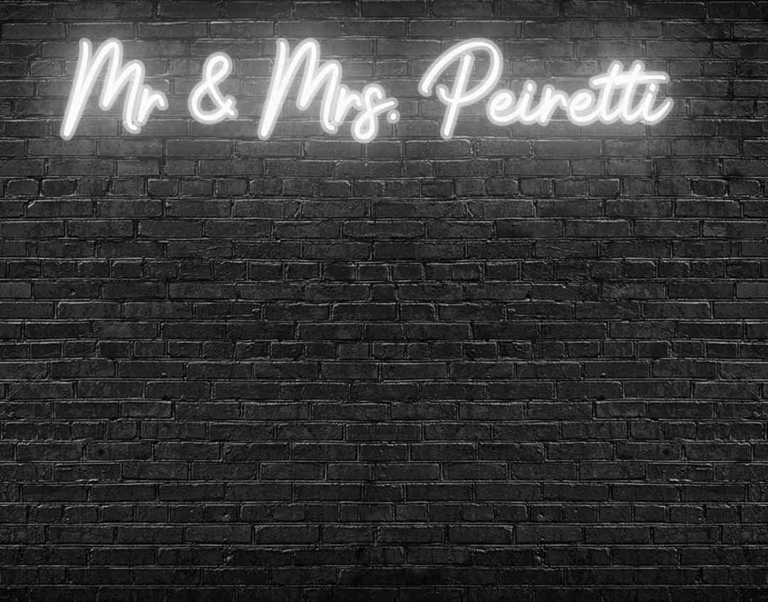 Custom Order: Mr  Mrs. Peiretti