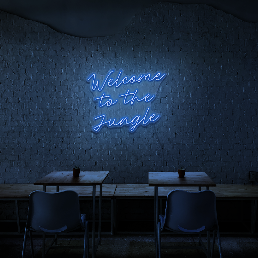 Welcome To The Jungle - Neon Sign