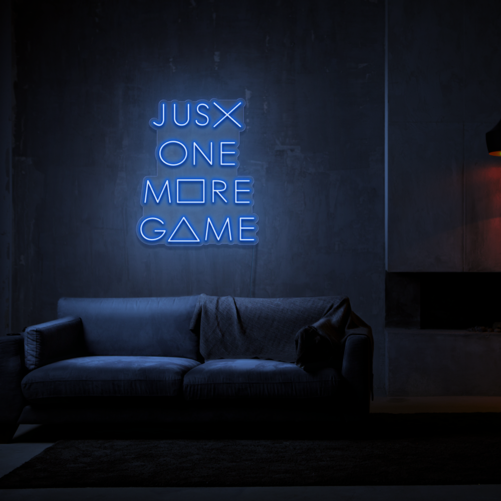 Just One More Game - Neon Sign