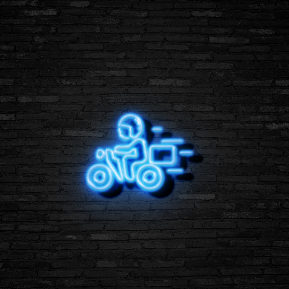 Food Delivery - Neon Sign