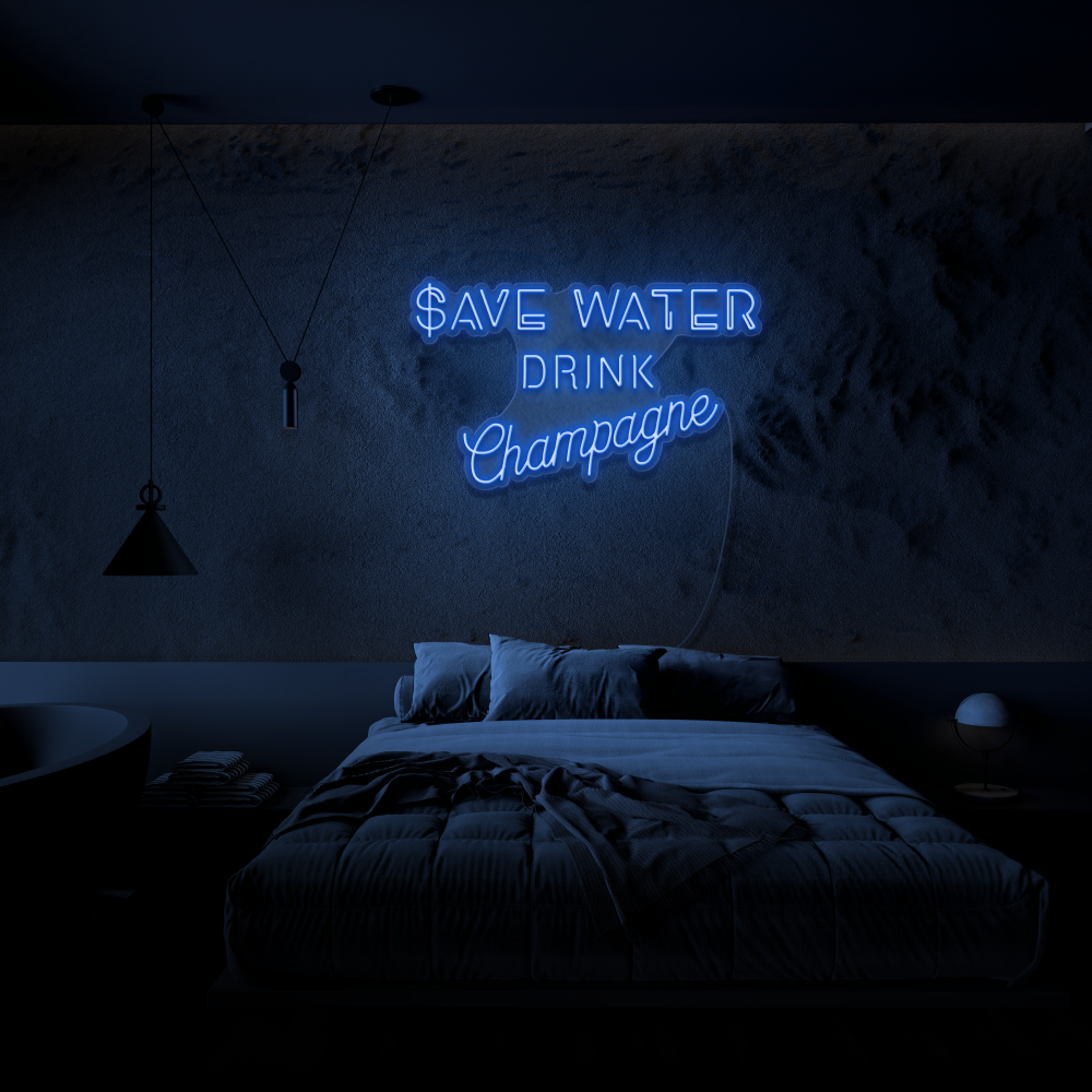Save Water - Neon Sign