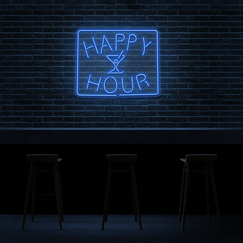 Happy Hour - Neon Sign