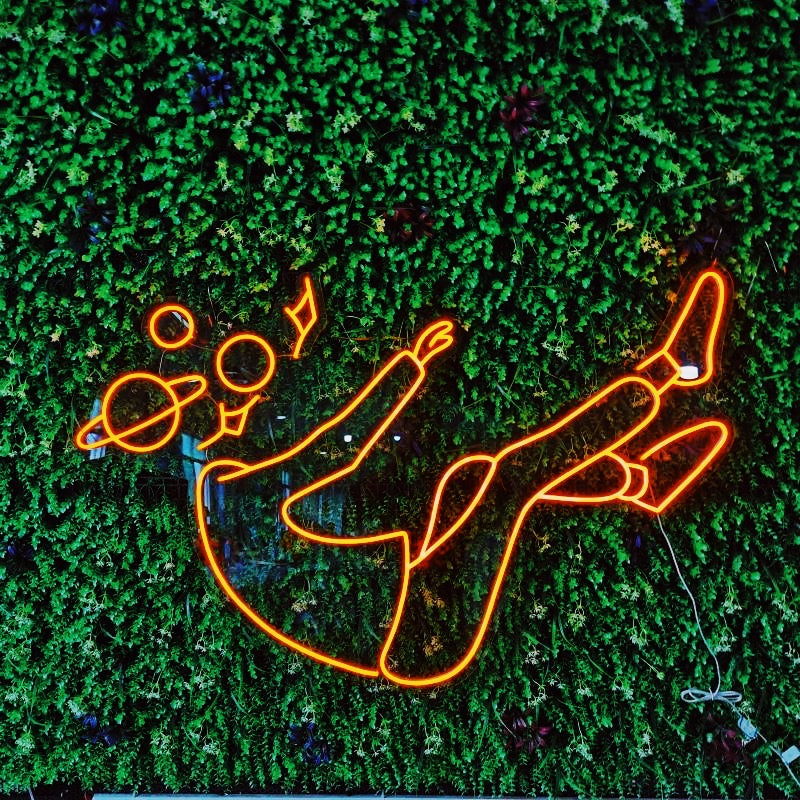 Falling Into Space - Neon Sign