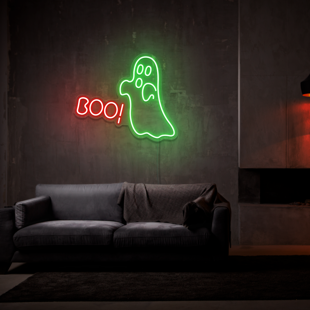 Ghost BOO! - Neon Sign