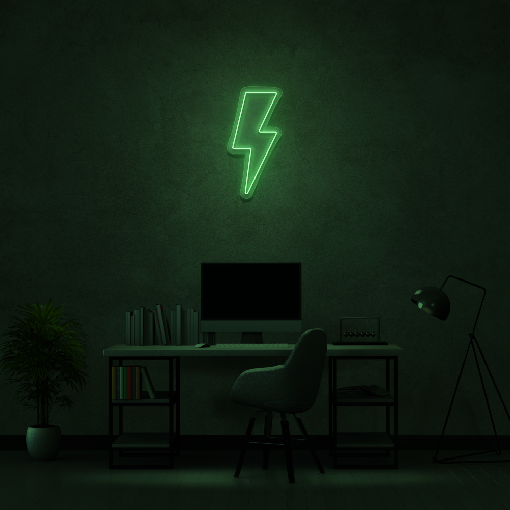 Lightning Strike - Neon Sign