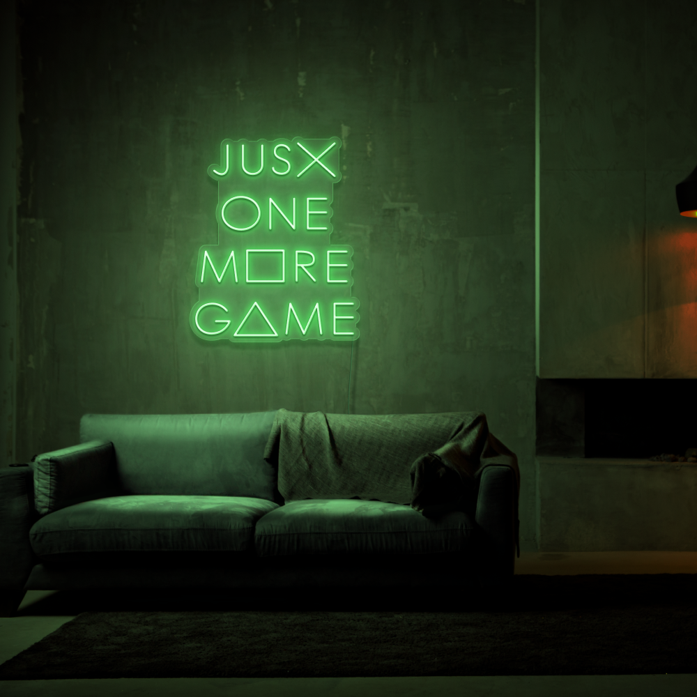 Just One More Game - Neon Sign