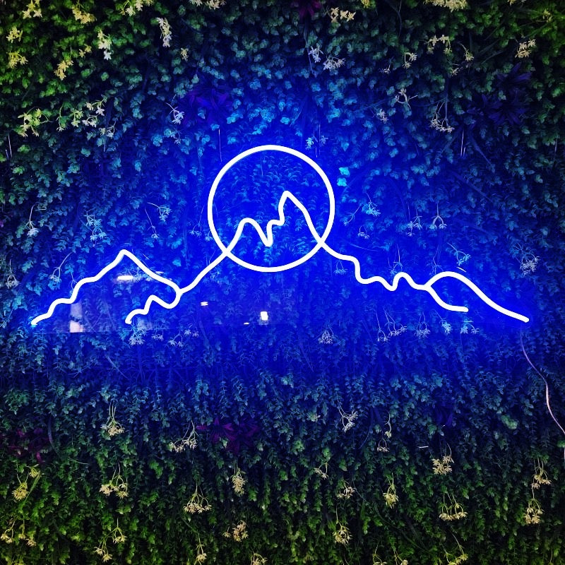 Mountainscape - Neon Sign