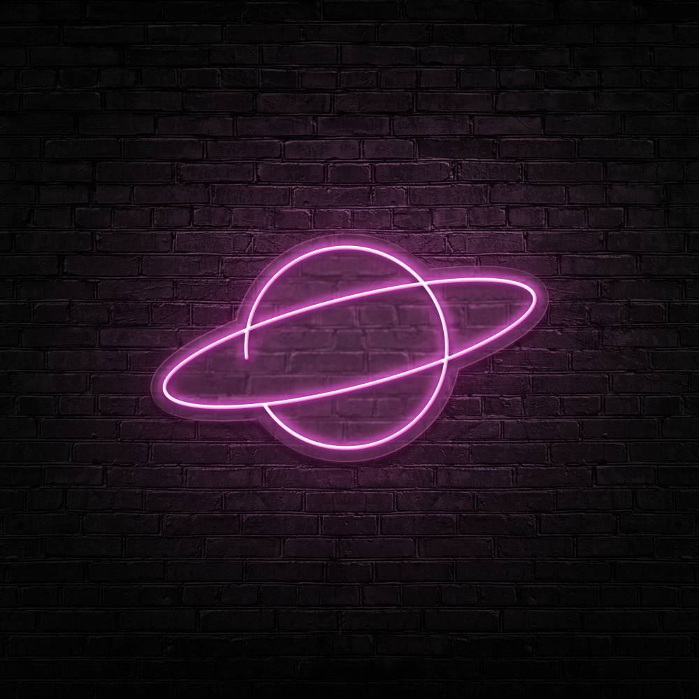 Planet - Neon Sign