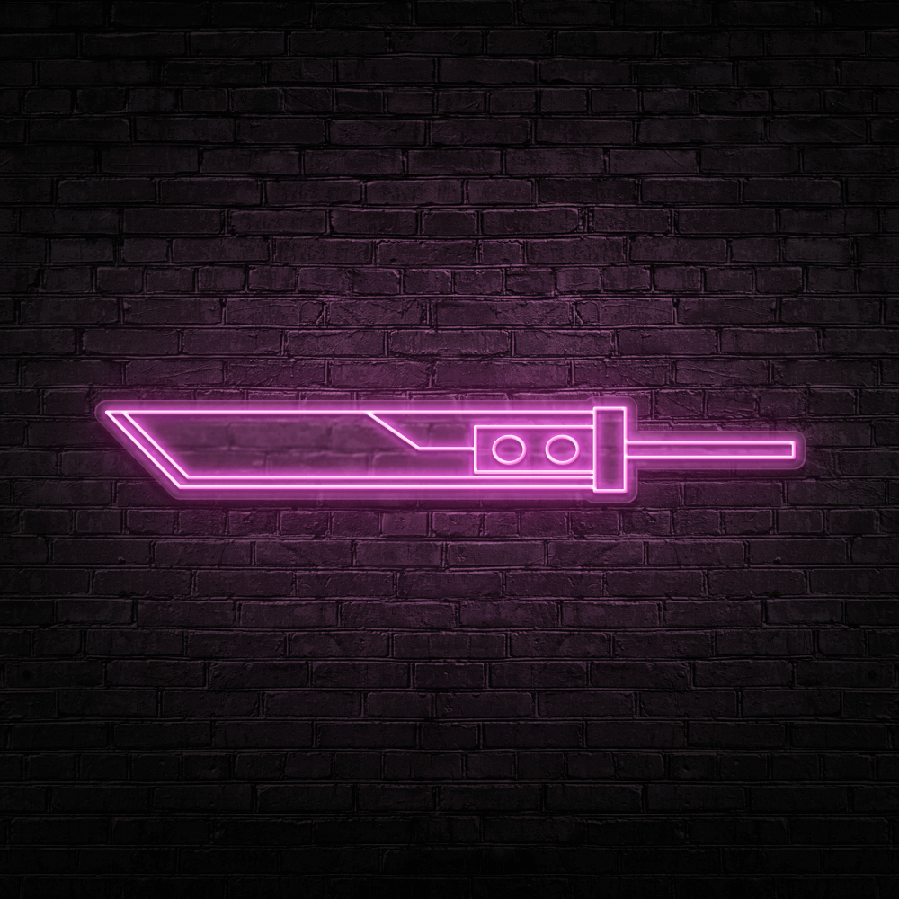 Buster Sword - Neon Sign