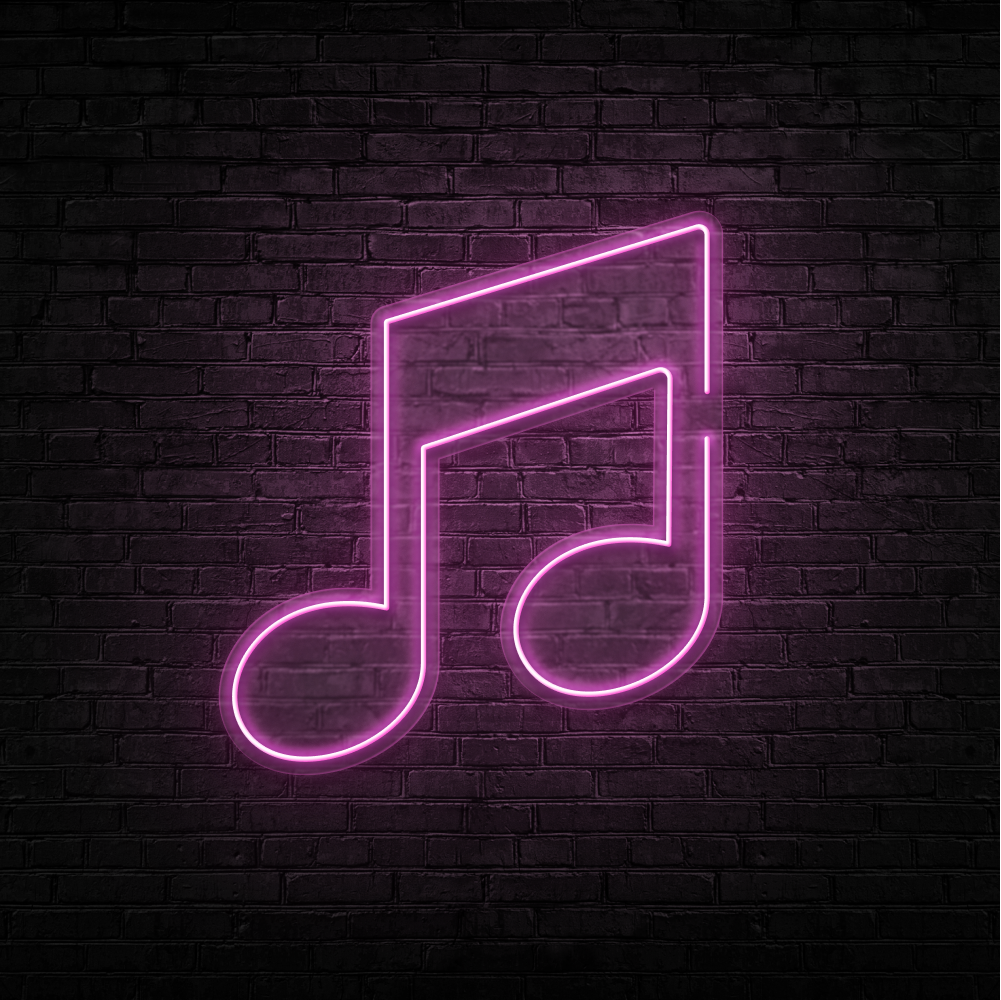 Music Note - Neon Sign