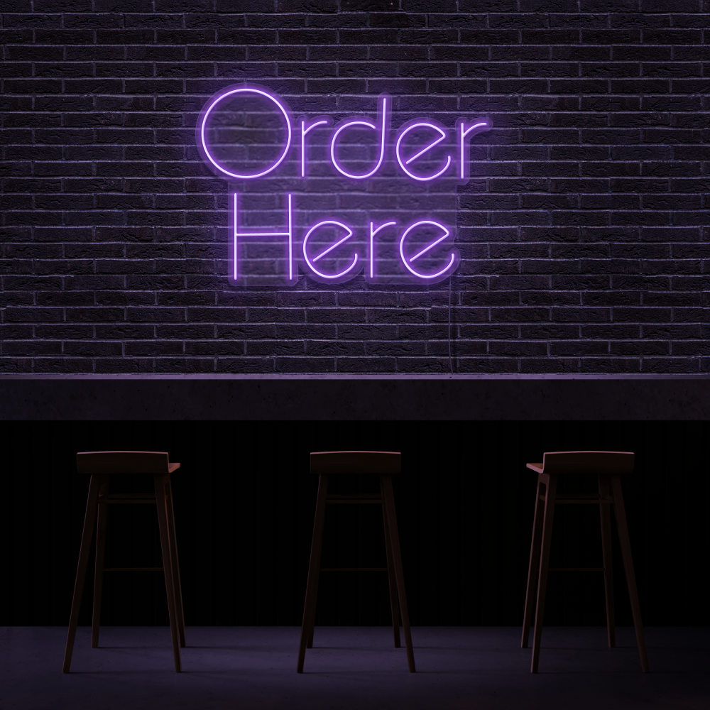 Order Here - Neon Sign
