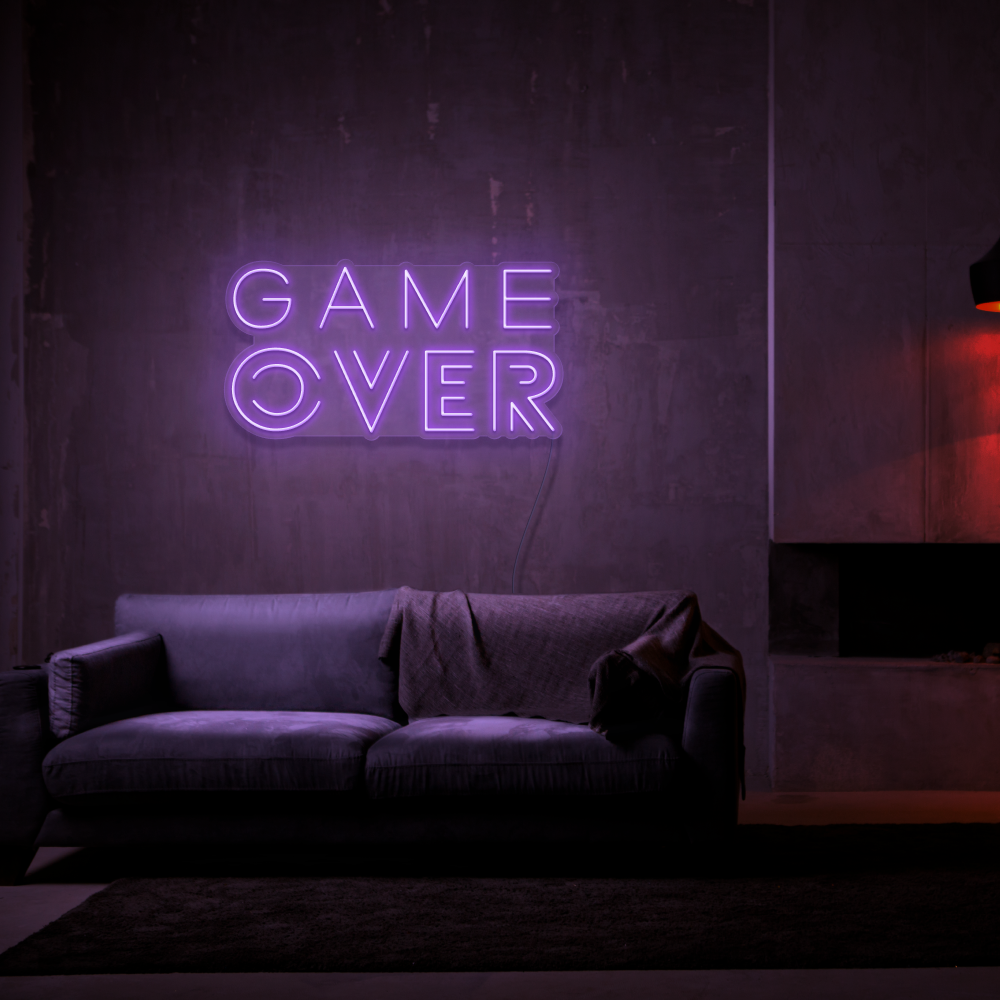 Game Over - Neon Sign
