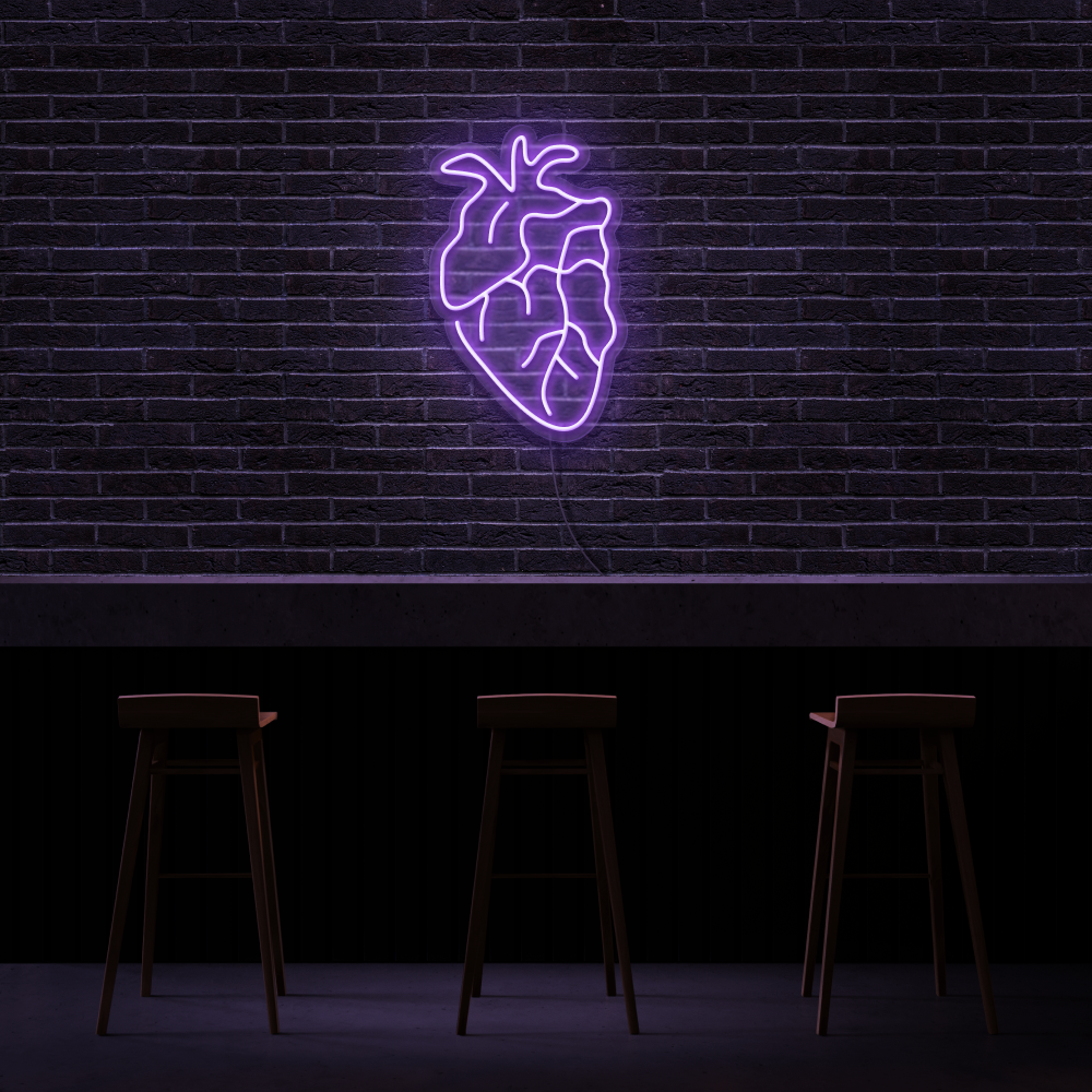 Human Heart - Neon Sign